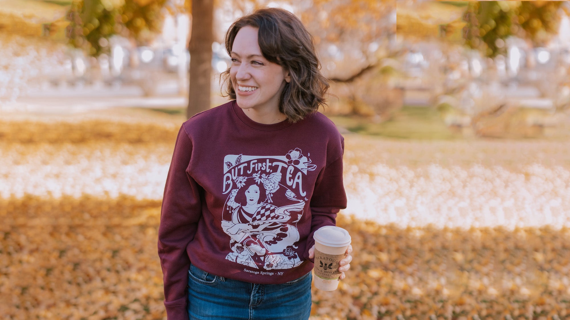 Plum colored online sweatshirt